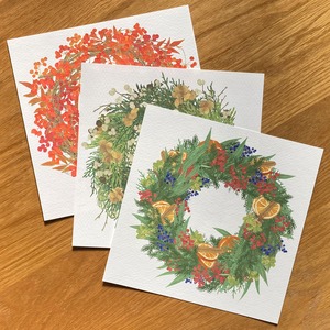 Wreath 冬　３枚セット