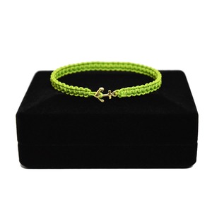 【New Color マスカットグリーン】K18 Gold Premium Anchor Bracelet / Anklet  Muscat Green【品番 17S2010】