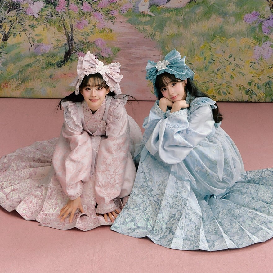和ロリ｜杏花刺繍の着物風セットアップ 和洋折衷ロリータ | ロリータ