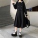 ✞ ♡ツーピースネイビー♥カワイイ♥ブラック ロング ✞ゴスロリ SM ミリ 甘ロリ クラロリ 和ロリ エレガント 黒ロリ 姫ロリ 華ロリ BB-BB91556489256