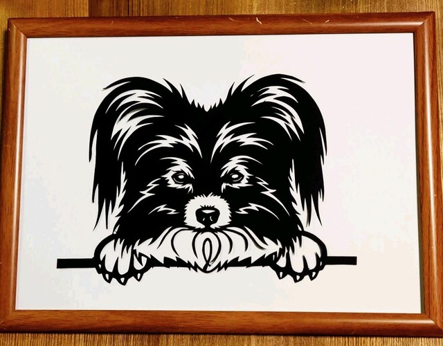 切り絵 シーズーちゃん | Miyu工房 Paper Cutting