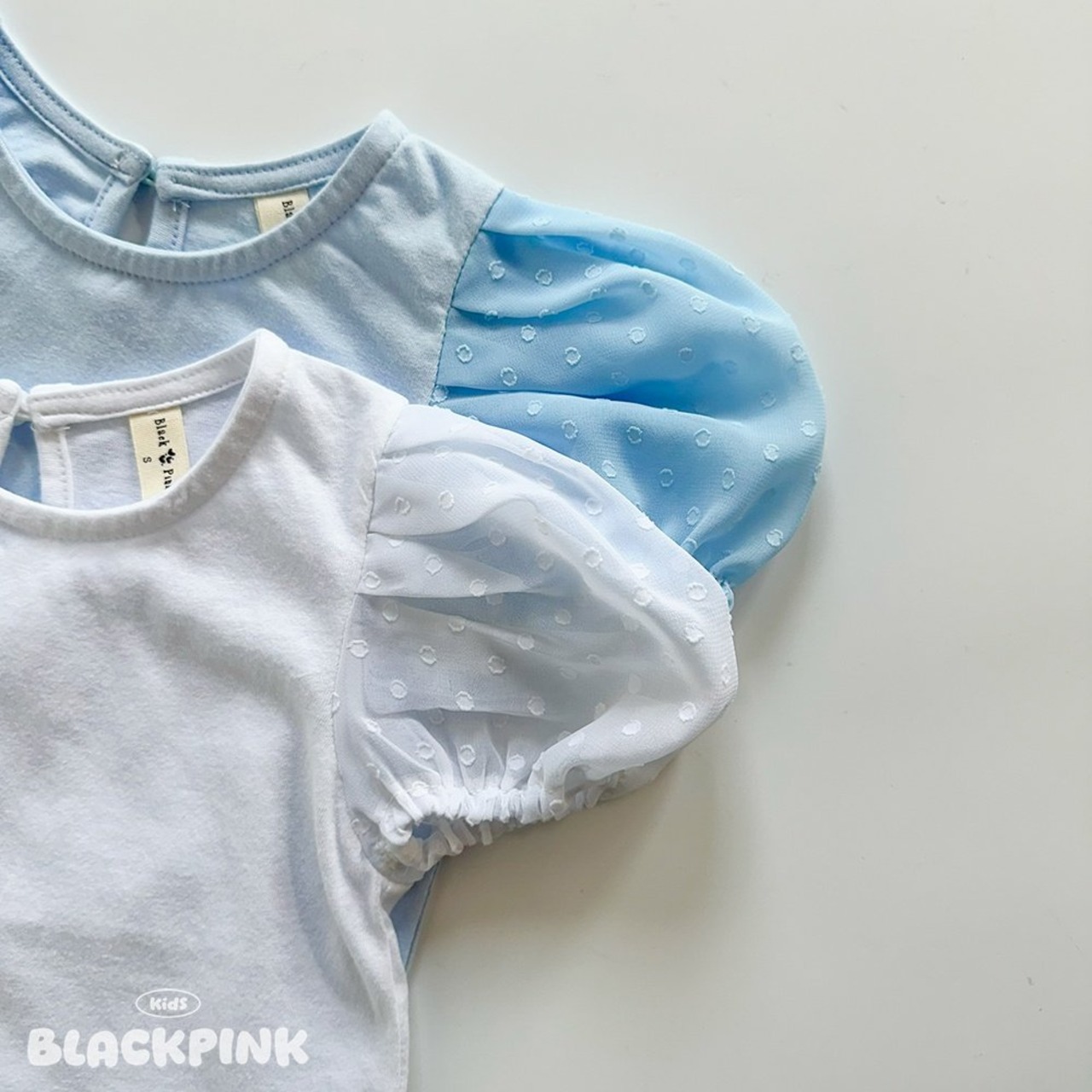 [BLACKPINK] Chiffon puff tee / [블랙핑크] 쉬폰퍼프티