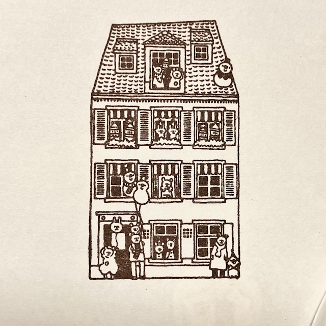 S-74 フランス窓のうさぎが可愛い冬の家