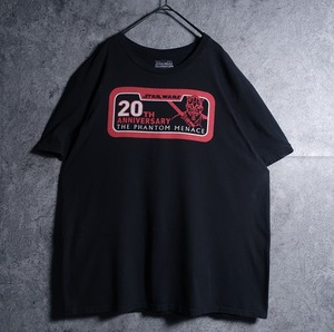 “STAR WARS” Black Darth Maul print T-shirt