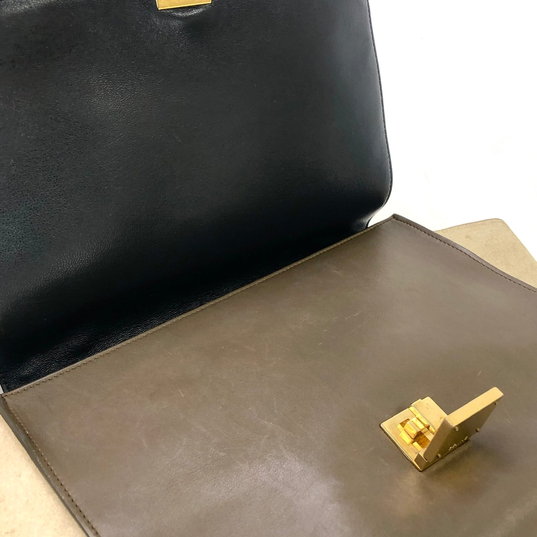 CELINE セリーヌ トラペーズ Trapeze 2WAY レザー ショルダーバッグ