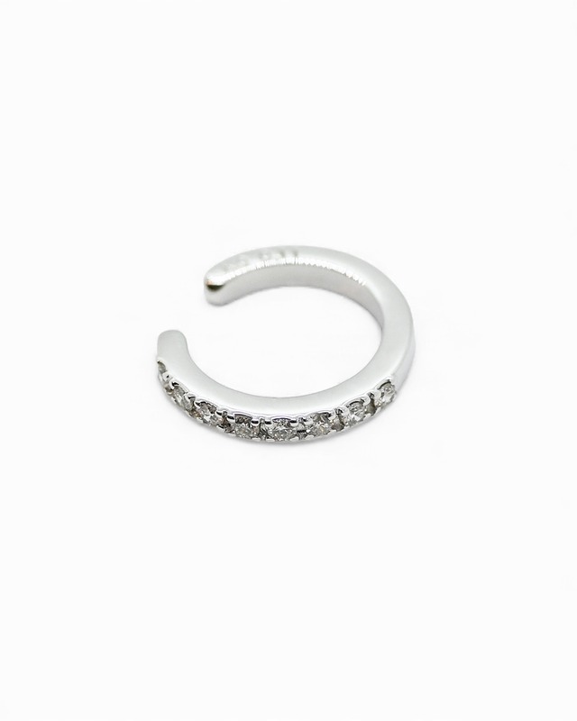 Isle diamond ear cuff〈K10WG〉