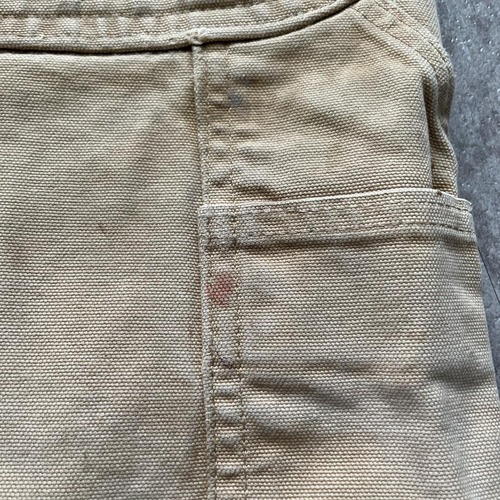 90s USA製 ブラウン ダブルニー Carhartt B01 33×32 詳細写真20