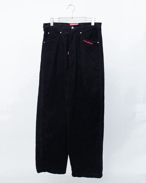 narrow ridges baggy corduroy trousers