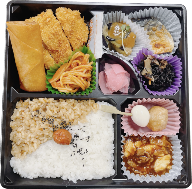 【テイクアウト用】仕出し弁当：1,080円：幕の内風