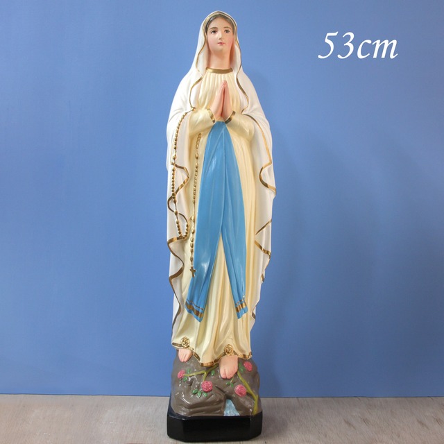 ルルドの聖母像【53cm】室内用カラー仕上げ