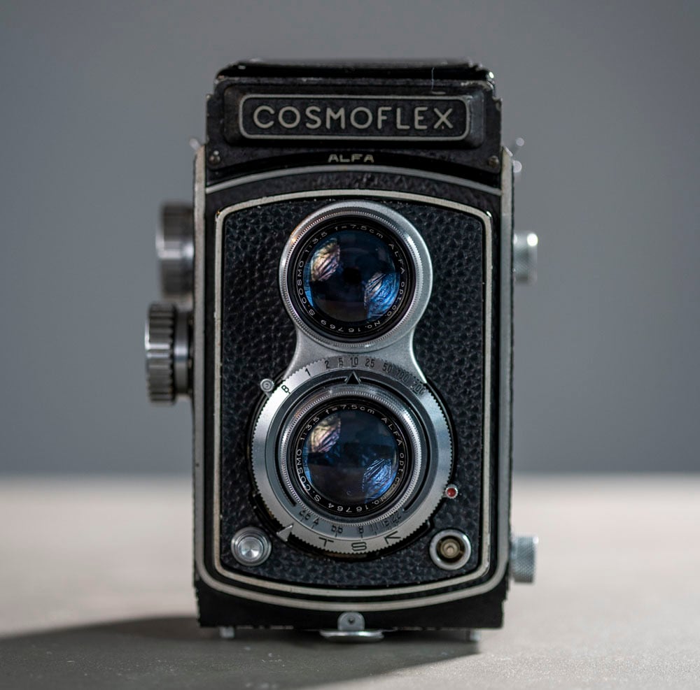 二眼レフカメラ COSMO FLEX Ⅰ コスモフレックス1 レンズフード付