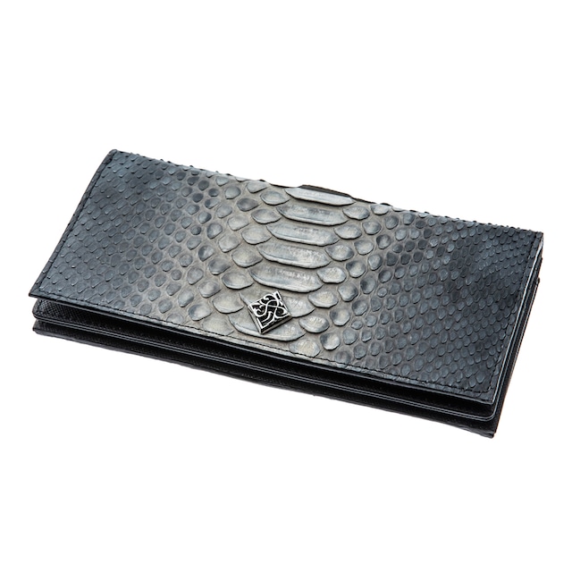 【財布売り上げランキング3位】グレーパイソンロングウォレット　ACW0024　Gray python long wallet  Jewelry Brand