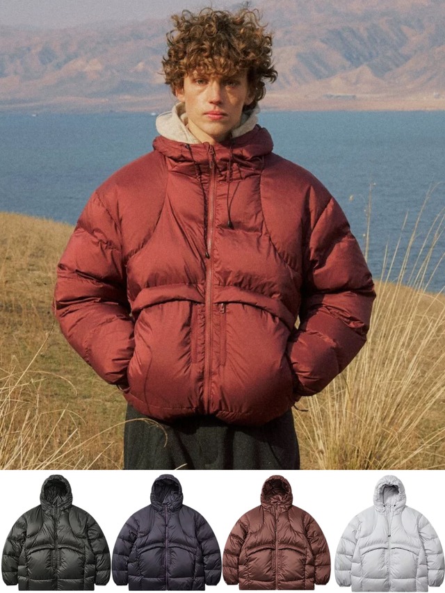 NORYBRAND Hooded Puffy Down Jacket