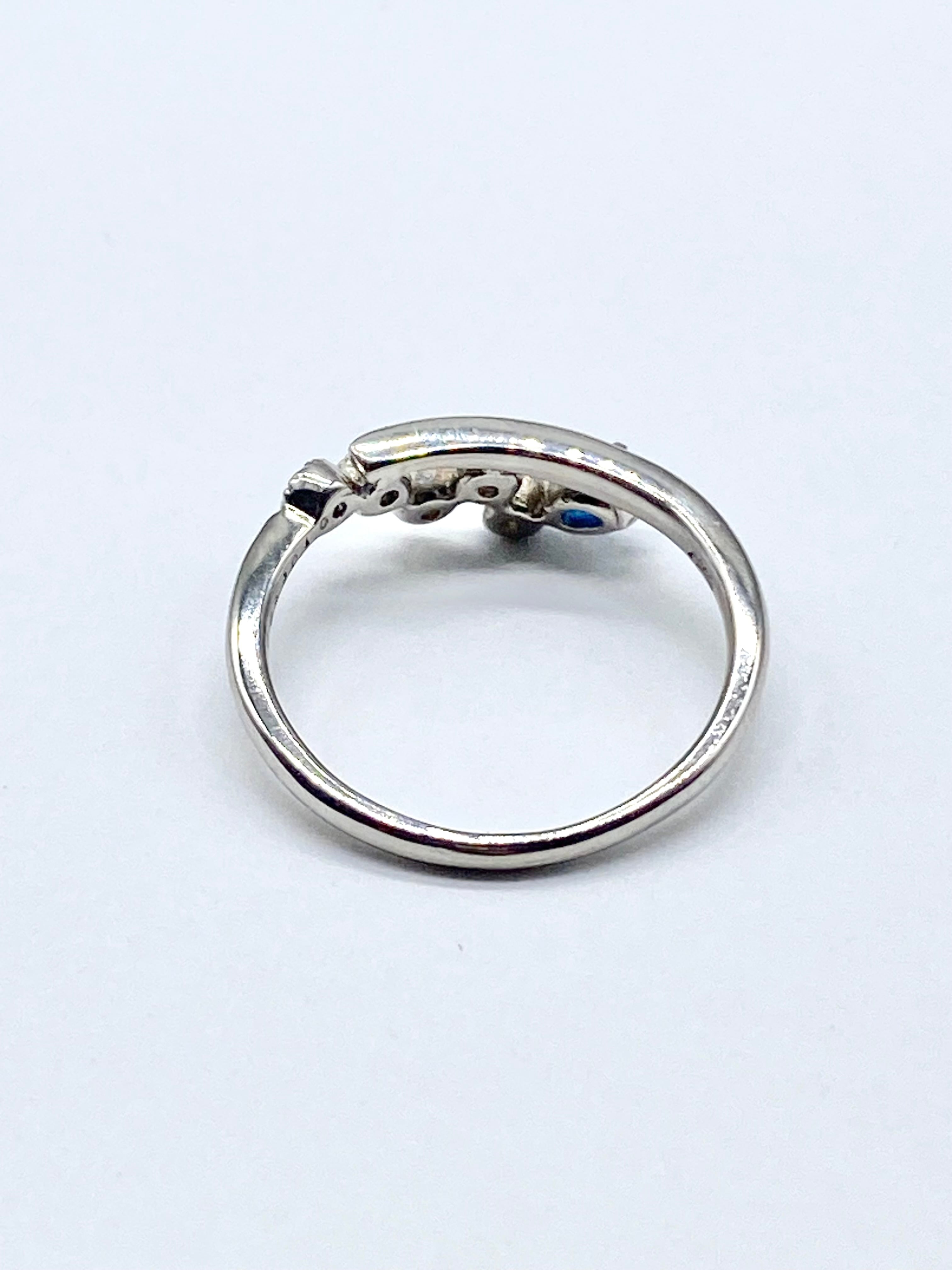 アウイナイト 0.09ct / ダイヤモンド 計0.10ct Pt900 リング