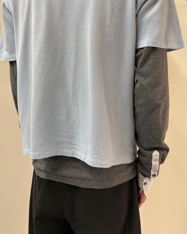 【PRADA】box silhouette basic polo