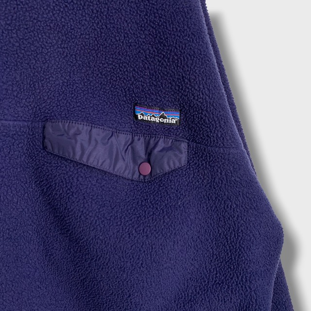 USA製　patagonia パタゴニア　シンチラスナップT フリース　ネイビー