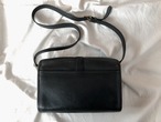 AMERICA 1990’s OLD COACH “Dark Navy Leather” shoulder bag