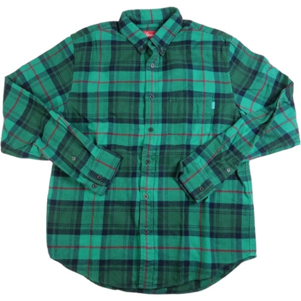 Supreme Plaid Flannel Shirt サイズL lime