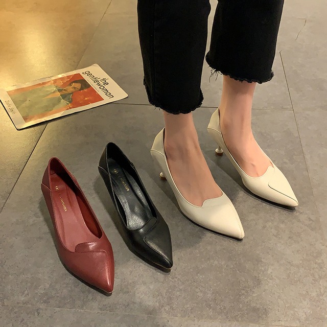 ヒールスプリングレッドカラー 靴 シューズ 春物 ピュア 部族の婦人靴89788061813