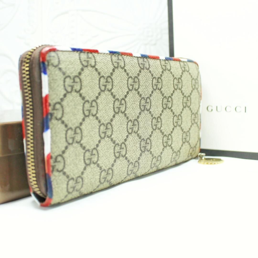 ✨希少・美品✨ GUCCI 長財布 クーリエ GGスプリーム ラウンド  