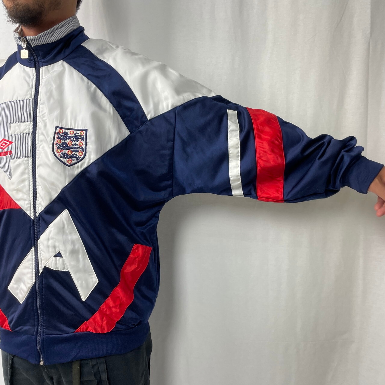 90年代 UMBRO アンブロ サッカー イングランド代表 ナイロン×ジャージ  