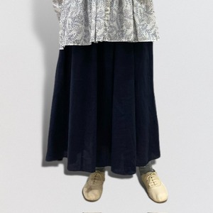 nume linen tuck gathered skirt