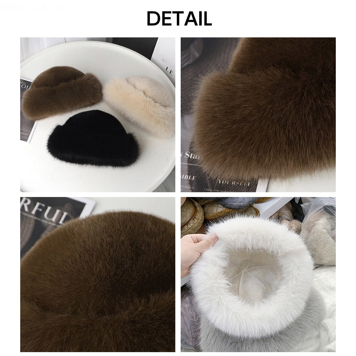 バケットハット ファー ハット レディース 秋冬 韓国 防寒 保温 暖かい ふわふわ もこもこ おしゃれ きれいめ 大人 かわいい 小顔 帽子 ファーハット エコファー 大人可愛い 大人女子
