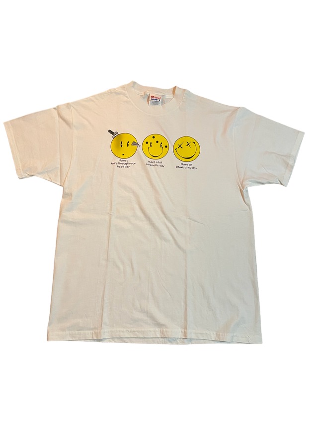 90s〜00s スマイリーフェイス Tシャツ dead stock