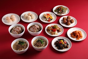 【送料無料】「蘭セット」贅沢アラカルトセット＋チャーシュー麺・タンタン麺・点心セット