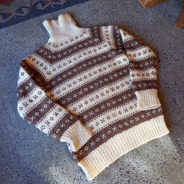 タートルネック ノルディックセーター used [111084]