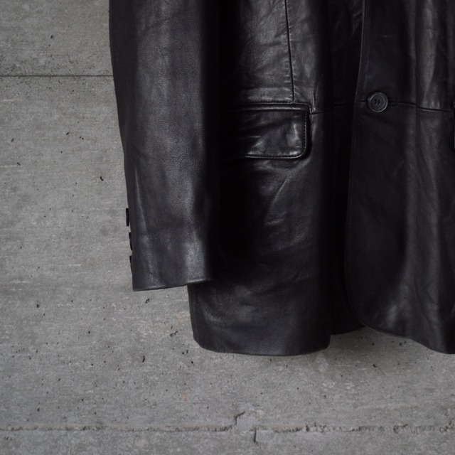 "Adler AUTHENTIC" used Leather lapel Jacket