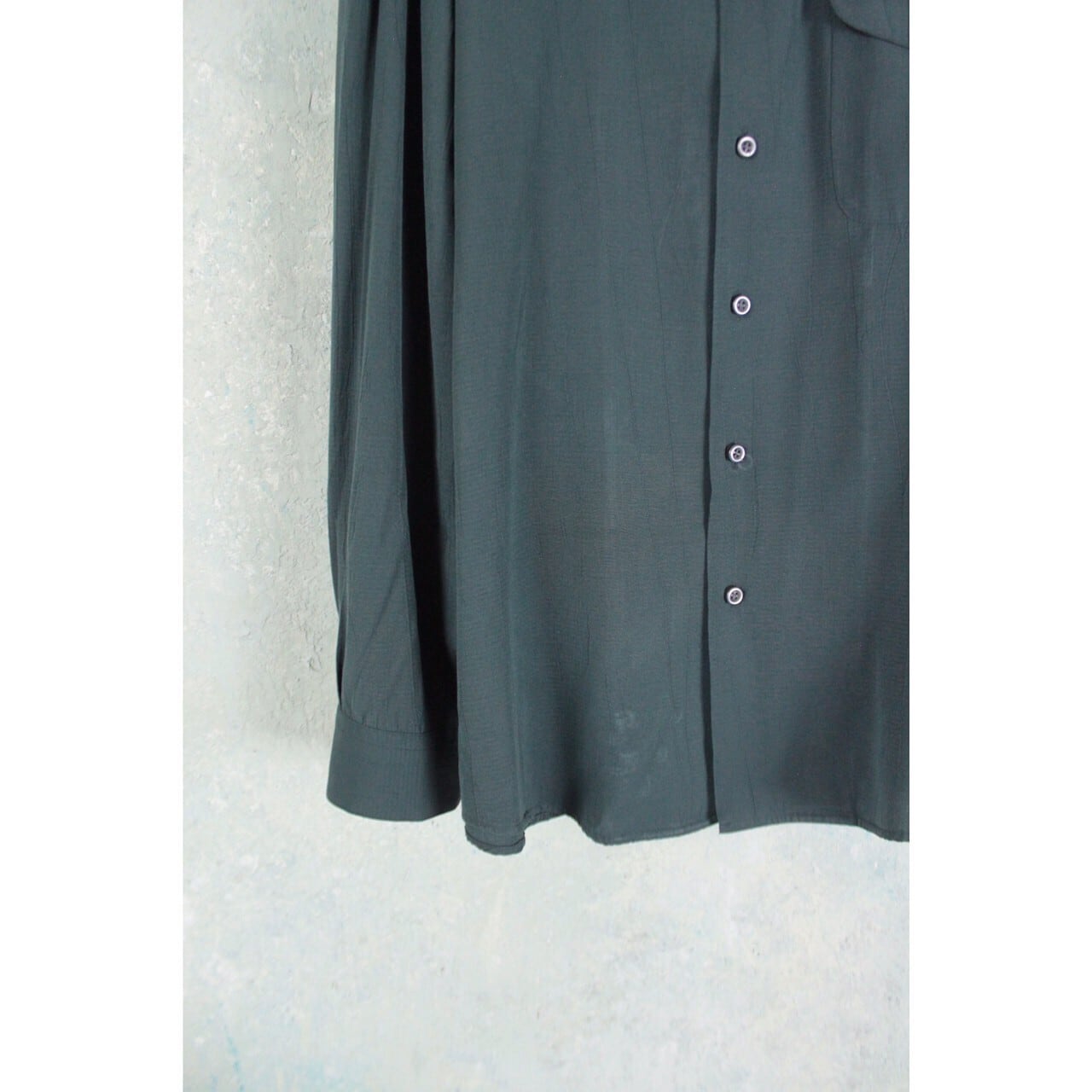PERRY ELLIS フラップポケットレーヨンオープンカラーシャツ 【CU-1289