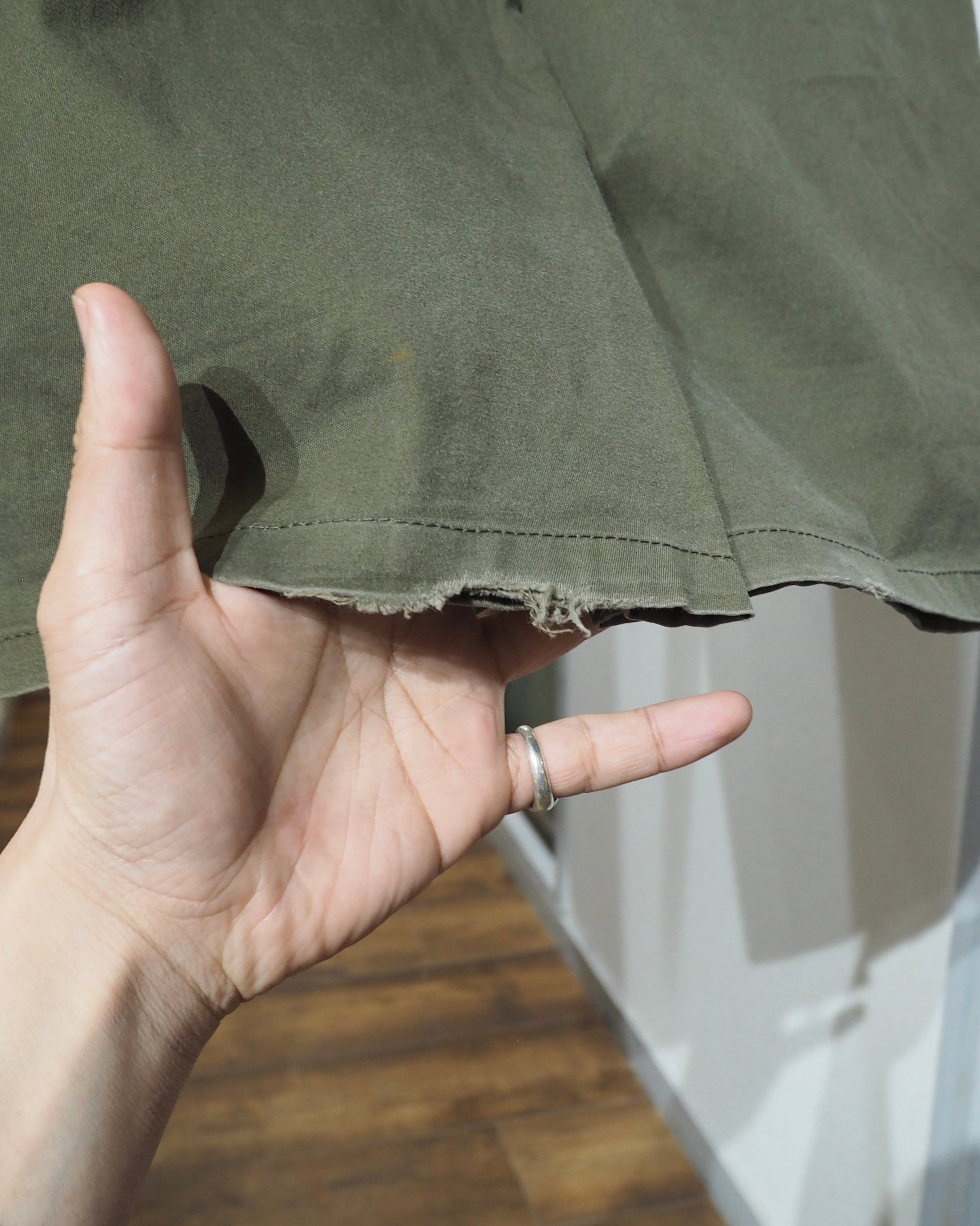 "THE TWELVE - 変形 " Suspender Flare Military Cargo Pants