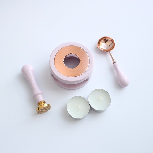 【Rose pink】シーリングスタンプ用　Melt Pot Set【Light pink】