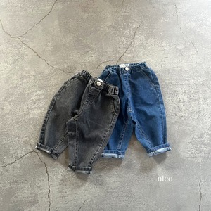 ストレッチテーパードデニムパンツ(80-140サイズ)