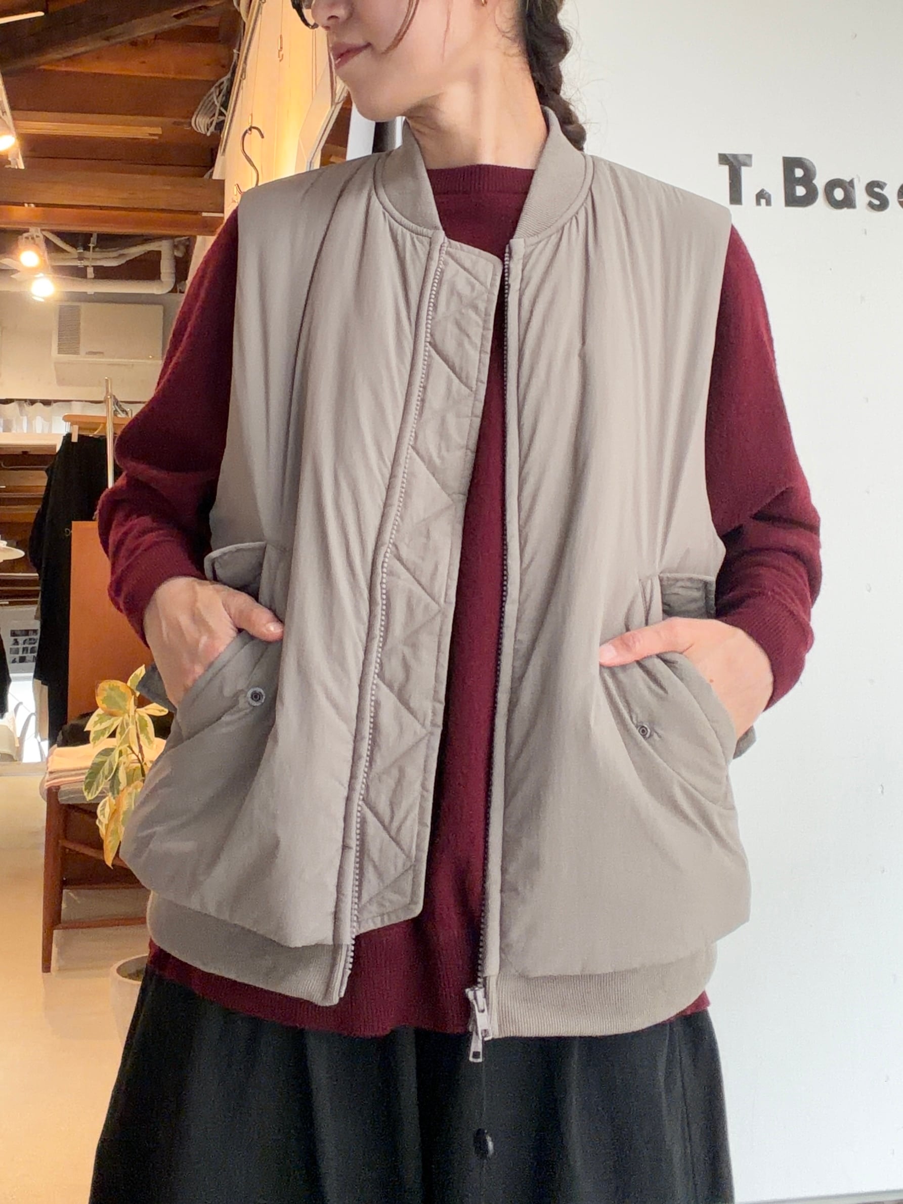 UNIVERSAL TISSU ナイロンキルティング W ZIP ベスト | T-Base-Life