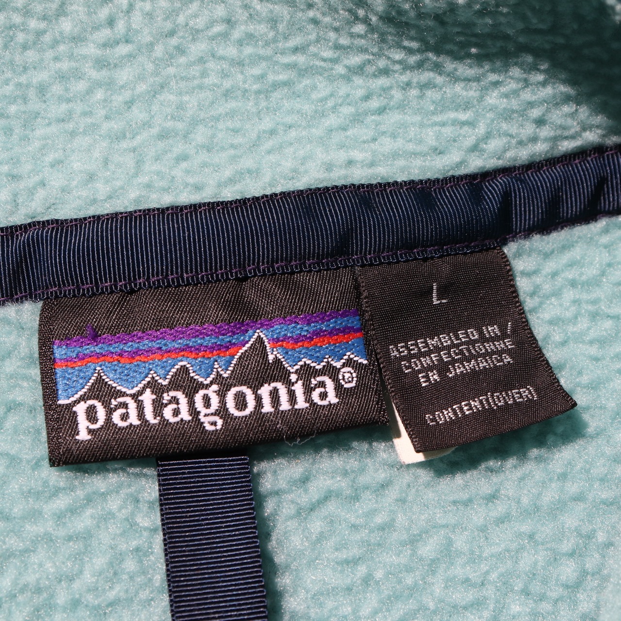 極美品 L 雪無し 93年 シーグリーン シンチラ スナップt パタゴニア フリース