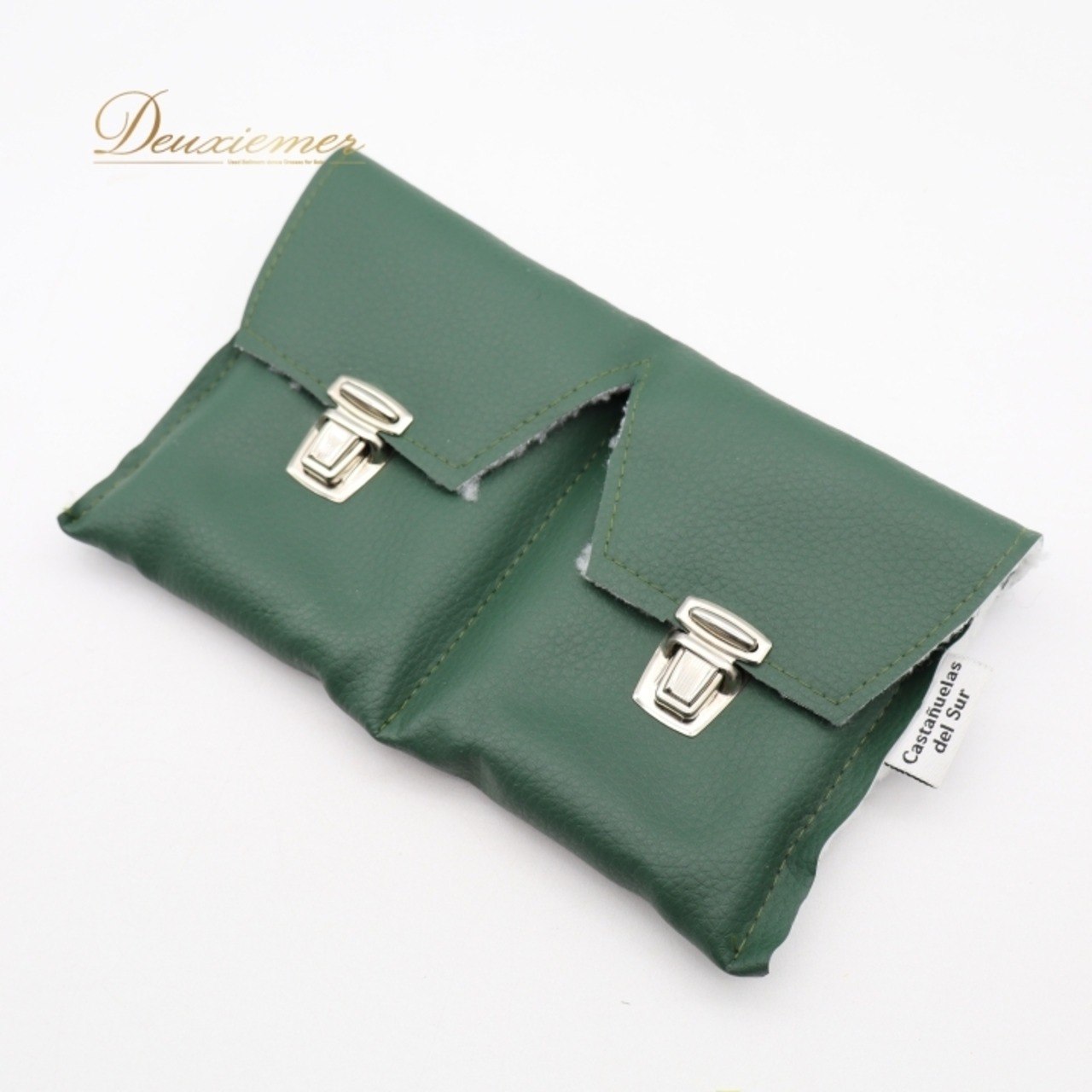 フラメンコ パリージョ カスタネット ブラック系 CASTANUELAS DEL SUR フィブラ ベテアダ ドブレ カーハ 楽器 小物 ペア 両手 模様 ケース セット 黒 赤 緑 練習 ステージ イベント 艶 光沢 パフォーマンス レッド系 グリーン系