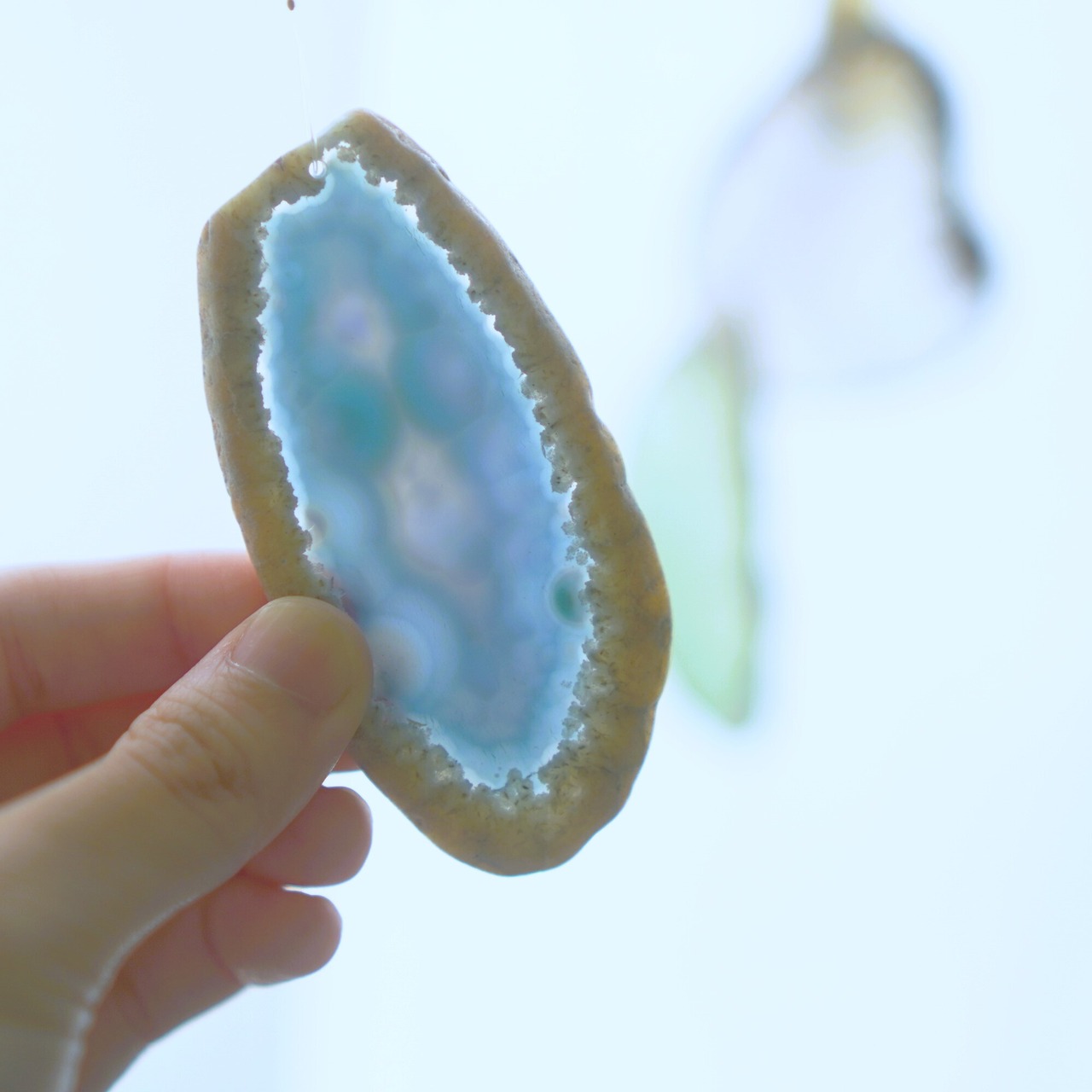 Rainbow Beach - アゲートヒーリングチャイム / Agate Sun Catcher Wind Chime 051