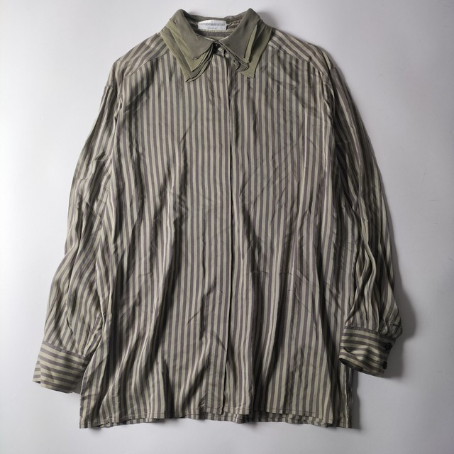 イタリア製 OTTODISANPIETRO ストライプ ブラウスシャツ
