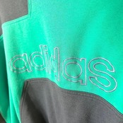 【最高配色】アディダス スウェット 80s 銀タグ ロゴ刺繍 ゆるだぼ 美品