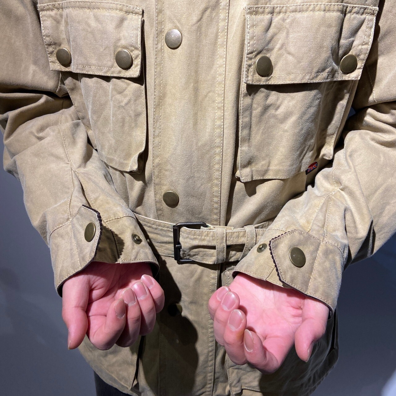 Belstaff ベルスタッフ イギリス製 コーデュロイ襟 コットンジャケット 