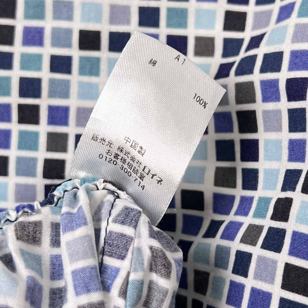 Paul Smith ポールスミス 総柄 ボタンフライ ハーフパンツ ショートパンツ M/ブルー系 メンズ