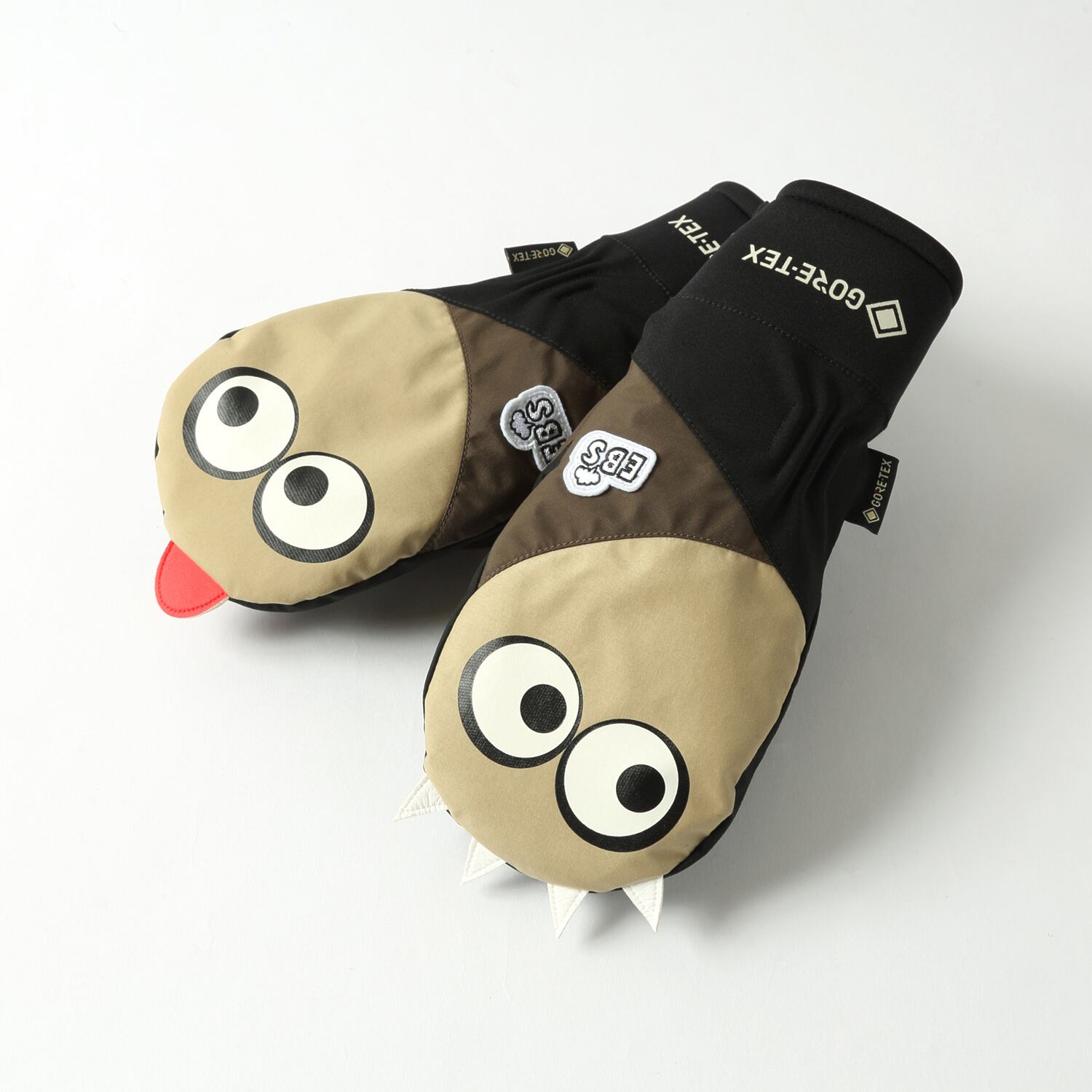 26-27 eb's エビス GORE-TEX KEMONO CHAN手 BLACK／WHITE／BISCUIT