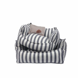 Gentle Navy Stripe Cushion S size / monchouchou