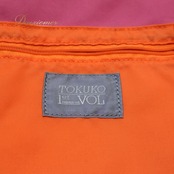 レディース トクコプルミエヴォル TOKUKO 1er VOL バッグ パープル系 トートバッグ 肩掛け 紫 橙 ハート ポケット かわいい カジュアル おしゃれ お出かけ 落ち着いた色 ピンク系 オレンジ系