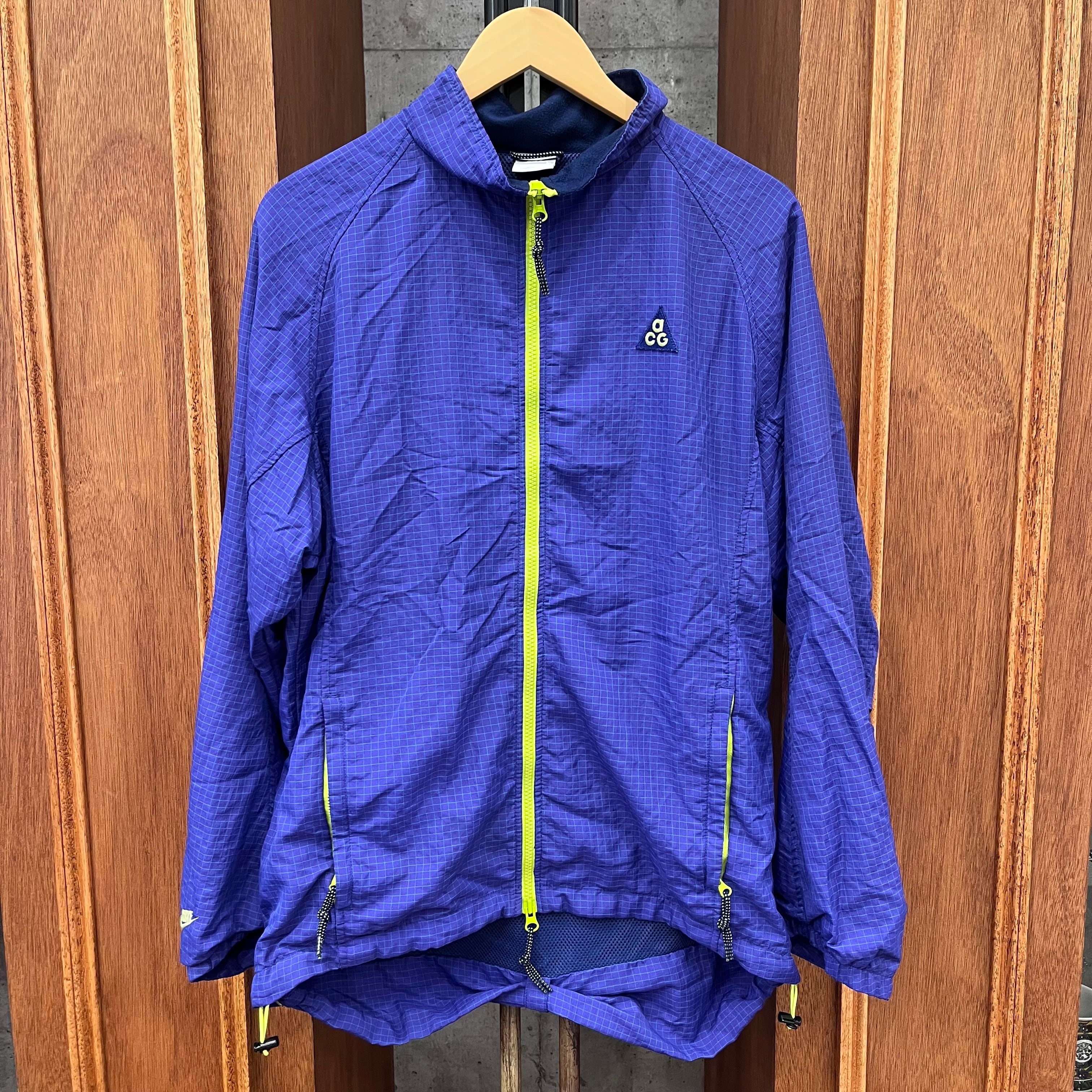 NIKE ACG MT. FUJI F/Z NYLON PURPLE GRIT JACKET L | safarionline