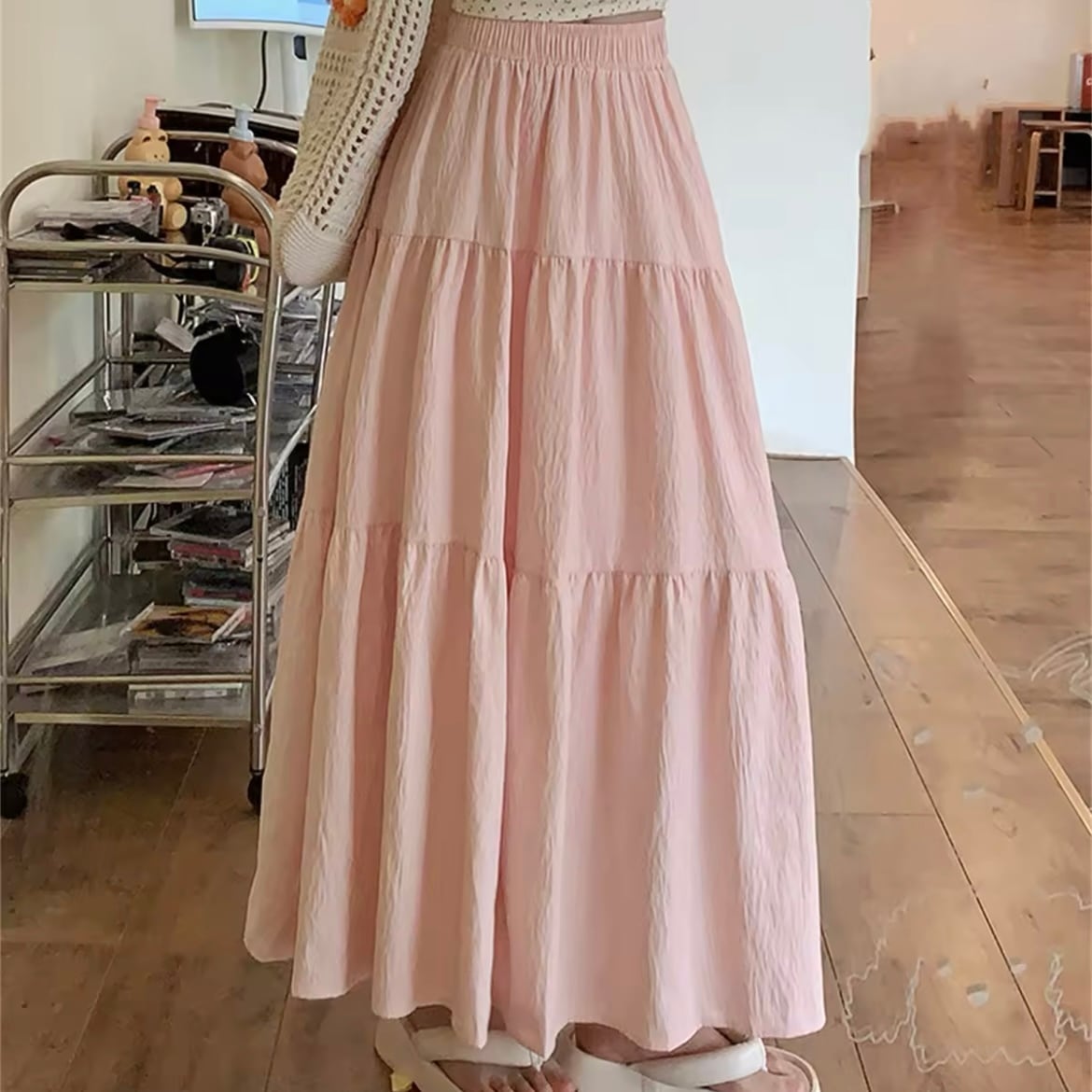 リップルティアードスカート