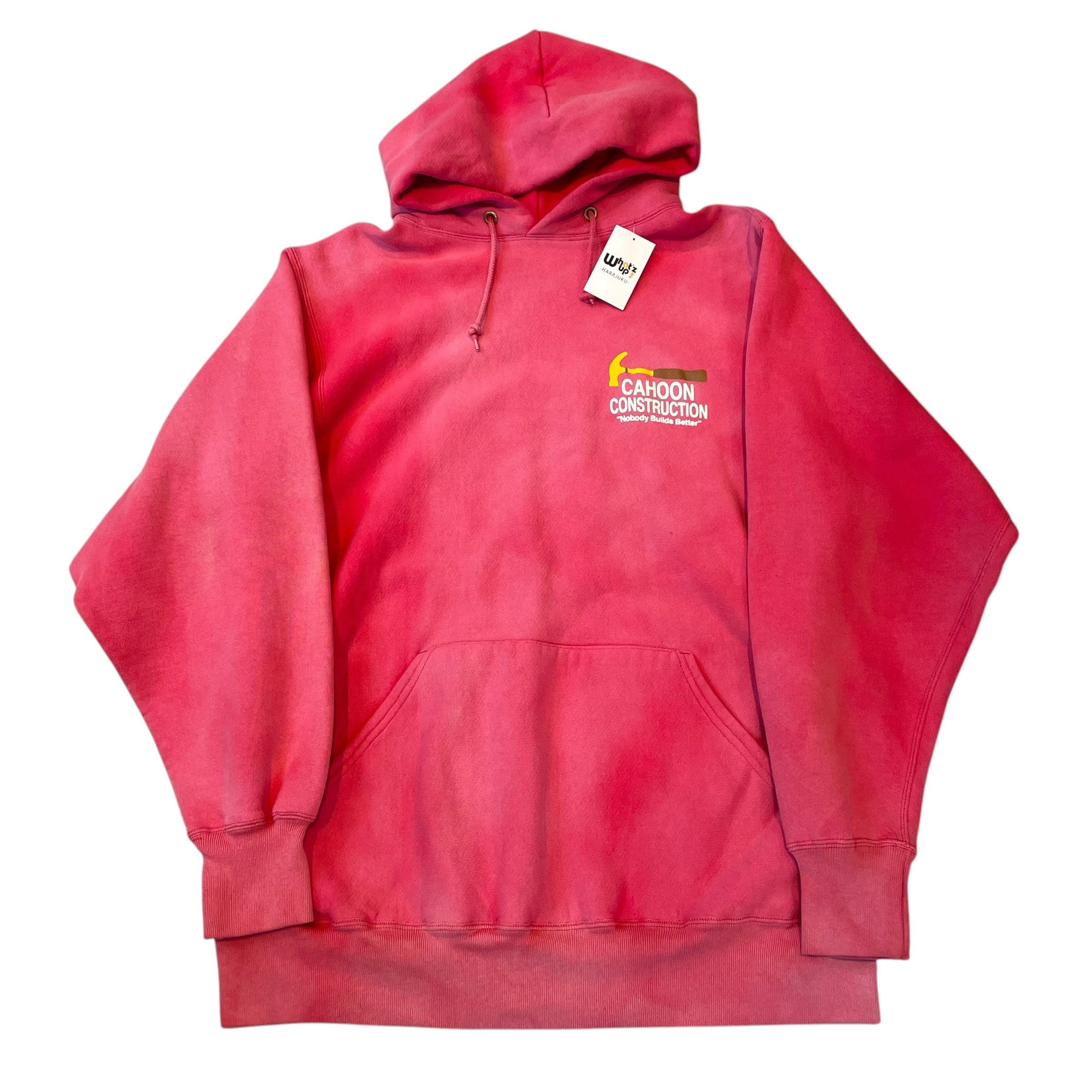 Good Fade!! 1990s Kellsports "CAHOON CONSTRUCTION" hoodie