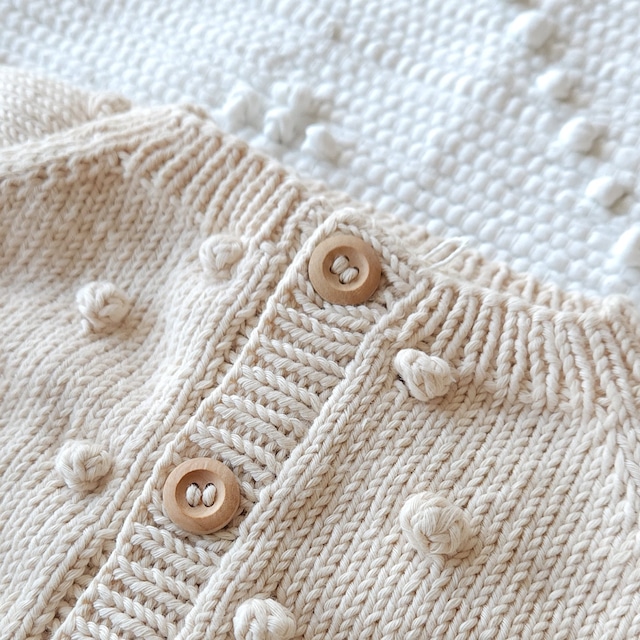 Penoora’s - Popcorn CARDIGAN / Natural